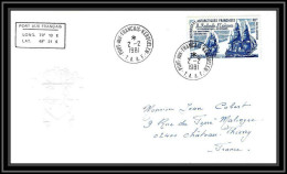 0107 Taaf Terres Australes Antarctic Lettre (cover) 07/01/1981 N° 58 Bateau (bateaux Ship Ships)  - Covers & Documents