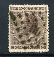19 - Gest / Obl / Used  - Bruxelles - 1865-1866 Profilo Sinistro