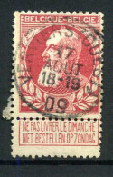 74 - Gest / Obl / Used  - Verviers - 1905 Grove Baard