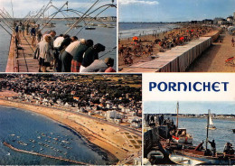 PORNICHET La Plage Et La Digue Celebre Par Ses Peches Aux Carrelets 17(scan Recto-verso) MA1016 - Pornichet