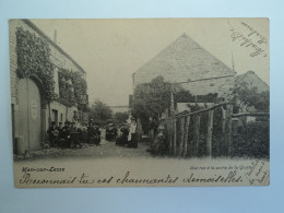 CP :  HAN-SUR-LESSE,    Une Rue à La Sortie De La Grotte   (1904) - Andere & Zonder Classificatie