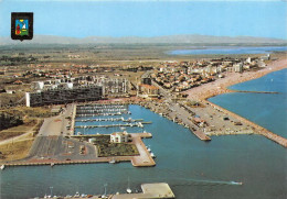 SAINT CYPRIEN PLAGE Vue Aerienne Du Port 28(scan Recto-verso) MA1003 - Saint Cyprien