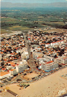 CANET PLAGE Vue Aerienne La Plage La Place Et L Avenue De La Mediteranee 19(scan Recto-verso) MA1003 - Canet Plage