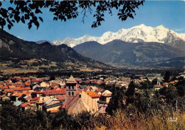 SALLANCHES  Vue D Ensemble Le Mont Blanc Et La Chaine Des Aiguilles De Chamonix 7(scan Recto-verso) MA1023 - Sallanches