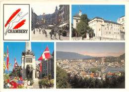 CHAMBERY La Place St Leger Le Chateau Les Elephants Vue Generale 23(scan Recto-verso) MA1051 - Chambery