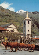BOURG SAINT MAURICE L Eglise Troupeau Montant A L Alpage 4(scan Recto-verso) MA1051 - Bourg Saint Maurice