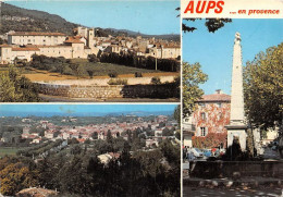 AUPS Vues Du Village Et La Place 6(scan Recto-verso) MA1082 - Aups