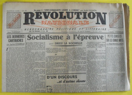 Révolution Nationale N° 138 Du 3 Juin 1944. Combelle Fontenoy Drieu La Rochelle Brasillach Raynal Collaboration - Andere & Zonder Classificatie