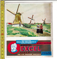 SOLDE 2004 - BUVARD - BISCUITS EXCEL - COLLECTION MOULINS  HOLLANDAISE AUTHENTIQUE - Publicidad