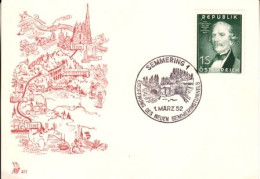 A - FDC 0971 ● - 1952 / Carl Ritter Von Ghega - FDC