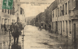 Mussy Sur Seine - Inondation De 1910 - Rue Gambetta - Mussy-sur-Seine