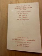 Hoogfeest Drieldigheid SDt Bavo Kerk Heemstede 1948 St Bavo Ste Maria St Crispinus - Andachtsbilder