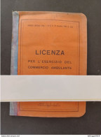 DOCUMENTO LIBRETTO LICENZA AMBULANTE COMPLETO CON FISCALI TAXE 5 SCANNER - Sammlungen