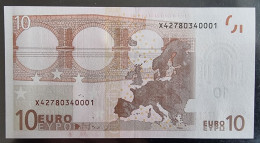 1 X 10€ Euro Trichet R019F5 X42780340001 - UNC - 10 Euro