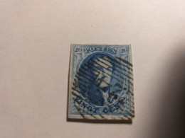 COB 11. 20c Bleu . Obl 24. - 1863-1864 Medaglioni (13/16)