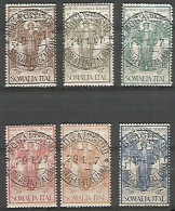 Somalia Italy Colony 1926 Pro Istituto Coloniale #86/91 Cpl 6v Set In  Used - Somalia