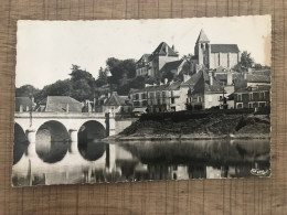  LE BLANC Le Pont Sur La Creuse Le Vieux Chateau Et L'Eglise St Cyran  - Le Blanc