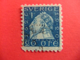 90 SUECIA SUEDE 1920 / REY GUSTAVO ADOLFO II  / YVERT 130 A FU - Usados