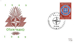 COB - FDC N° 264 - Timbre N° 1496 - 1961-1970