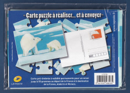 France - Carte Puzzle à Réaliser Et à Envoyer - Carte Pré Timbrée - Ours - PAP: Sonstige (1995-...)