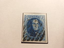 COB 11a. 20c Bleu . Obl ?? - 1858-1862 Medaillen (9/12)