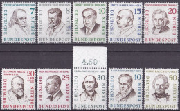 (163-172) Berlin 1957 Männer Aus Der Geschichte Berlins (II) **/MNH (A5-7) - Unused Stamps