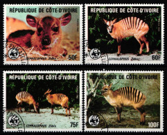 Elfenbeinküste 881-884 Gestempelt #NI588 - Côte D'Ivoire (1960-...)