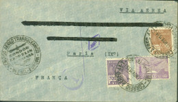 Brésil YT N°177 207 + Poste Aérienne 25 Correio Aereo 13 NOV 35 Cachet Condor Zeppelin Lufthansa Brasil Europa - Lettres & Documents