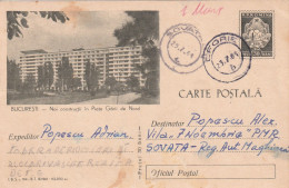 A24486 - BUCURESTI NEW BUILDINGS IN NORD  TRAIN STATION  Postal Stationery ROMANIA  1961 - Entiers Postaux