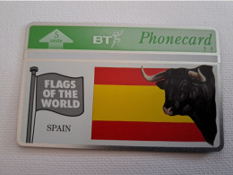 GREAT BRETAGNE/ L & G  5 UNITS / FLAGS OF THE WORLD / SPAIN / 407A  /  MINT CARD **16574** - BT Emissions Etrangères