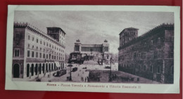 Carta Postale Non Circulée - 14 Cm X 7 Cm - ITALIA - ROMA - PIAZZA VENEZIA E MONUMENTO VITTORIO EMANUELE II - Altare Della Patria