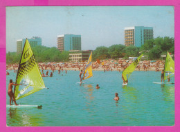 311070 / Bulgaria - Sunny Beach - Sport Windsurfing Windsurfen , Beach Hotels  1989 PC Septemvri Bulgarie Bulgarien - Skateboard