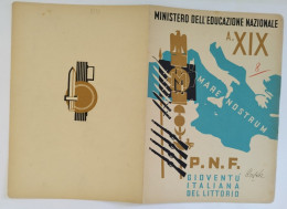 Bp22 Pagella Fascista Opera Balilla Ministero Educazione Nazionale Roma 1941 - Diplômes & Bulletins Scolaires