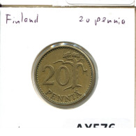 20 PENNYA 1963 FINLAND Coin #AX576.U.A - Finlandia
