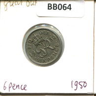 SIXPENCE 1950 UK GBAN BRETAÑA GREAT BRITAIN Moneda #BB064.E.A - H. 6 Pence