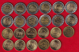 Egypt Set Of 23 Coins: 50 Piastres - 1 Pound 2015-2021 UNC - Egitto