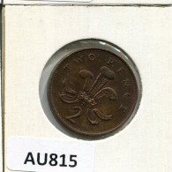 2 PENCE 1986 UK GROßBRITANNIEN GREAT BRITAIN Münze #AU815.D.A - 2 Pence & 2 New Pence