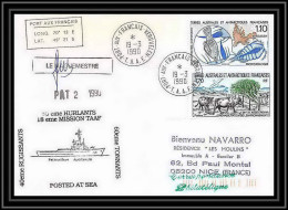 1673 TAAF Antarctic Terres Australes LETTRE Patrouilleur Albatros 50 ème Hurlant 18ème Mission Signé Signed 19/3/1990 TA - Antarctische Expedities