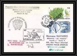 1644 Marion Dufresne Md 59 Fournaise Le Reunion 2/9/1988 Obl Paquebot TAAF Antarctic Terres Australes Lettre (cover) - Antarctische Expedities