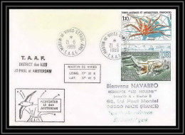 1646 Mindwinter 40ème 21/6/1989 Amsterdam TAAF Antarctic Terres Australes Lettre (cover) - Antarctische Expedities