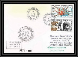 1633 Albatros Patrouile 1 1/6/1989 TAAF Antarctic Terres Australes Lettre (cover) - Antarctic Expeditions