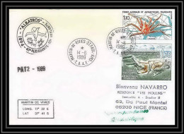 1634 Albatros Patrouile 1 14/6/1989 TAAF Antarctic Terres Australes Lettre (cover) - Storia Postale