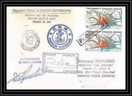 1616 Md 61 Indien Central Signé Signed Kerouanton 30/4/1989 TAAF Antarctic Terres Australes Lettre (cover) - Spedizioni Antartiche