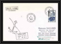 1592 Patrouilleur 18/1/1988 12 ème Mission TAAF Antarctic Terres Australes Lettre (cover) - Antarktis-Expeditionen