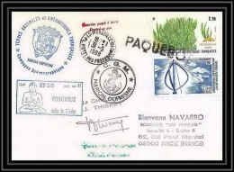 1590 TAAF Terres Australes Lettre (cover) Md 58 Profindus 31/5/1988 Obl Paquebot Signé Signed Thierry Marion Dufresne TA - Antarctic Expeditions