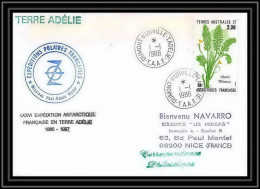 1528 36 ème Expédition En Terre Adélie 1/1/1986 TAAF Antarctic Terres Australes Lettre (cover) - Expéditions Antarctiques