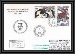 1511 35 ème Expédition En Terre Adélie 1/1/1985 Dumont D'urville TAAF Antarctic Terres Australes Lettre (cover) - Antarctic Expeditions