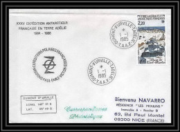 1506 35 ème Expédition En Terre Adélie 1/1/1985 Dumont D'urville TAAF Antarctic Terres Australes Lettre (cover) - Expediciones Antárticas