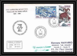 1502 35 ème Expédition En Terre Adélie 1/1/1985 Dumont D'urville TAAF Antarctic Terres Australes Lettre (cover) - Expediciones Antárticas