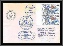 1489 Navire De Peche Austral 18/12/1990 TAAF Antarctic Terres Australes Lettre (cover) - Antarktis-Expeditionen